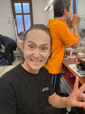 家族が観に来るから元気な斉木さん。