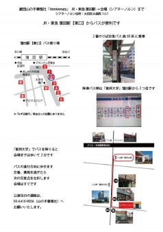 シアターノルンまでの地図（蒲田駅（東口）→ノルン）