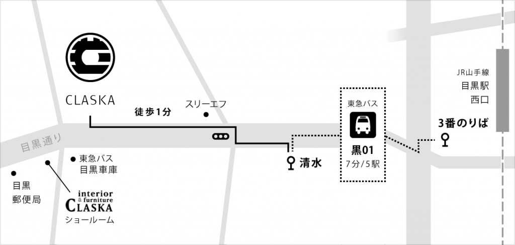 バスでお越しの場合